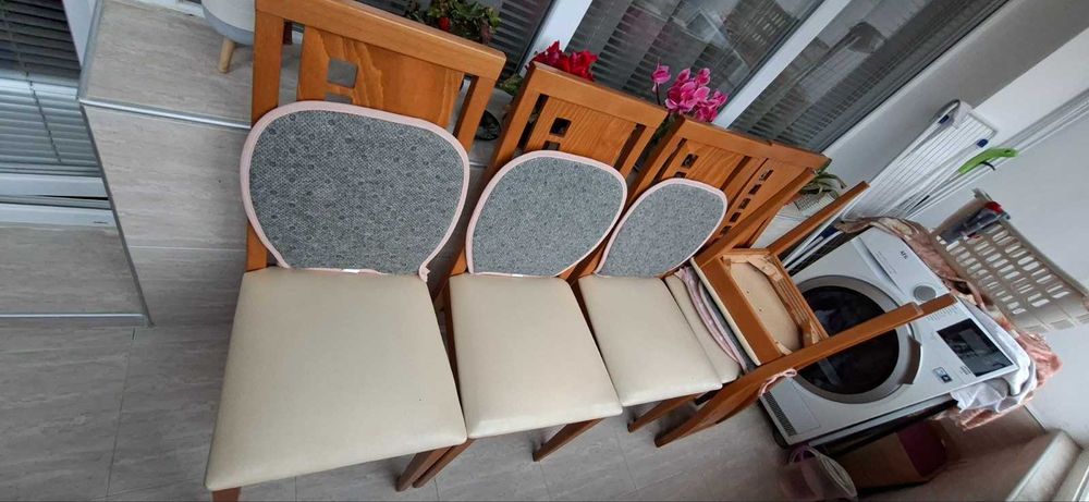 Трапезен стол за кухня 6 броя