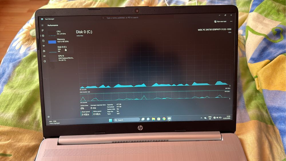 Laptop HP Ryzen 7   SSD NVMe 512GB   Windows 11