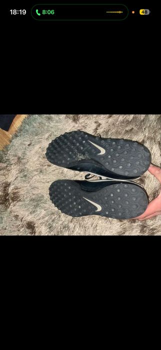 Fekete nike foci cipő