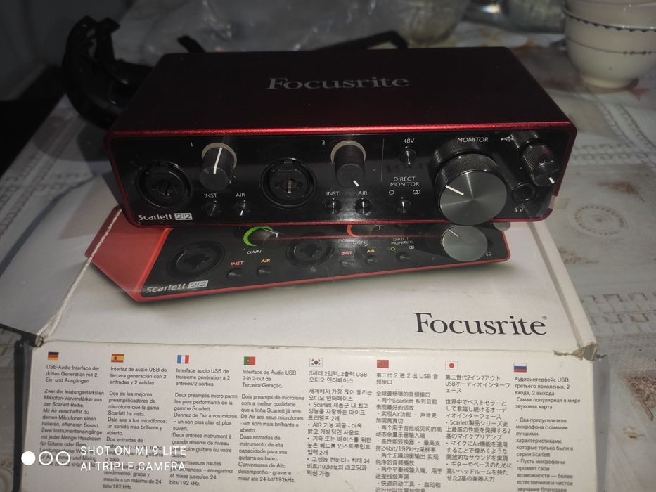 Звуковая карта focusrite scarlet 2i2 3gen