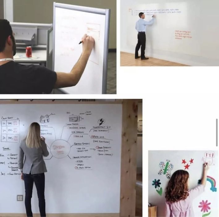 Маркерная меловая плёнка. Обои для рисования