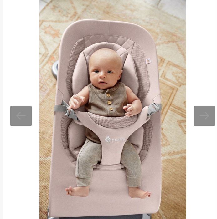 Ergobaby бебешки шезлонг 3в1 evolve blush pink