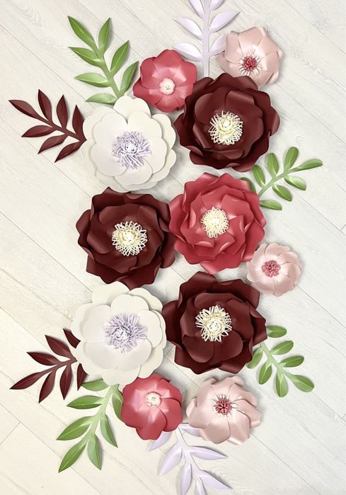 Настенные цветы ручной работы