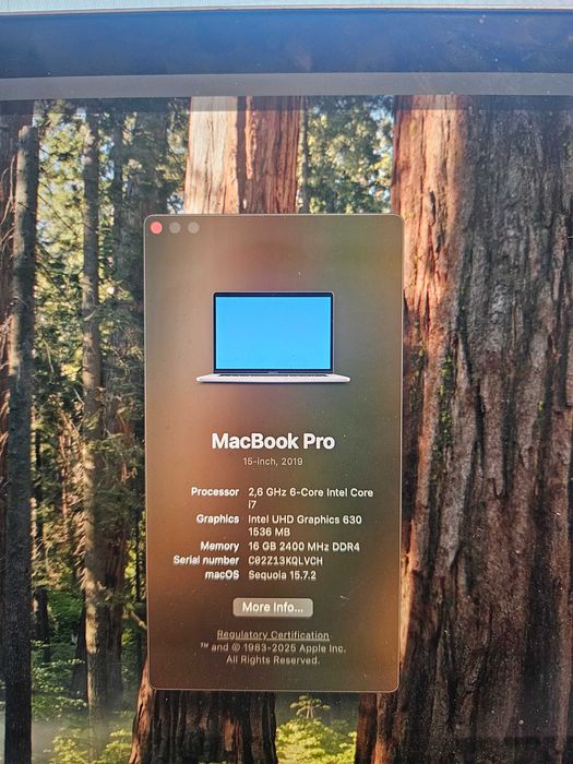 Macbook PRO 2019 A1990