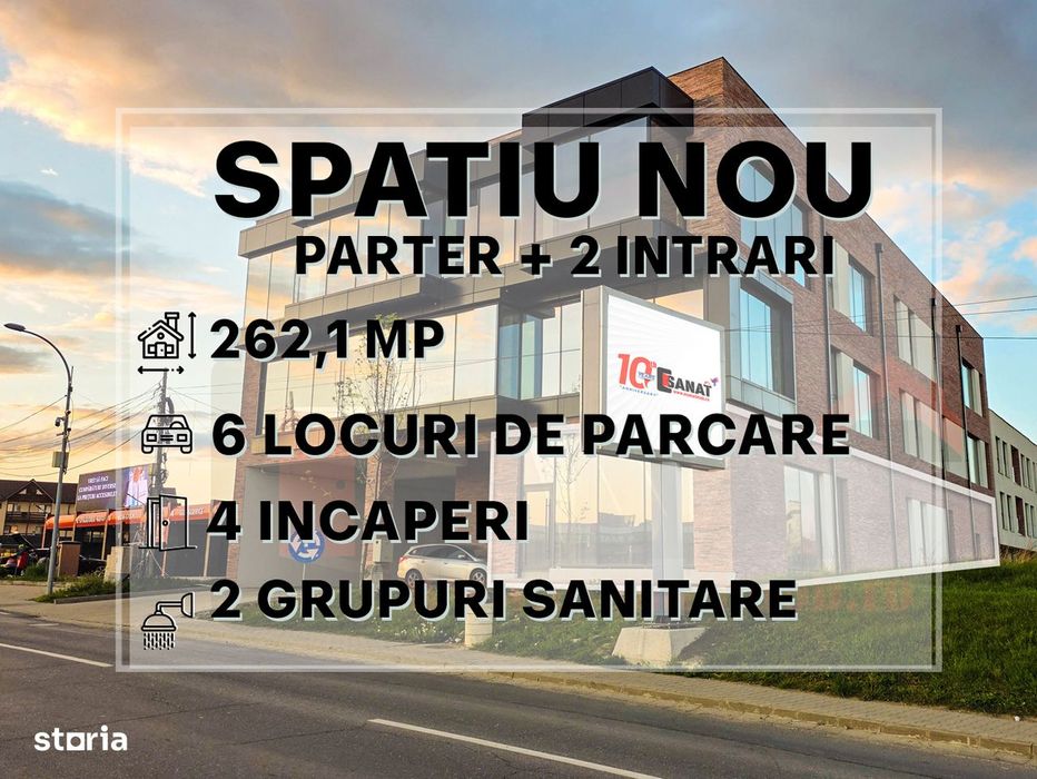 Spatiu Comercial | 262 Mp | Parter | VAD | 6 locuri parcare | VIDEO