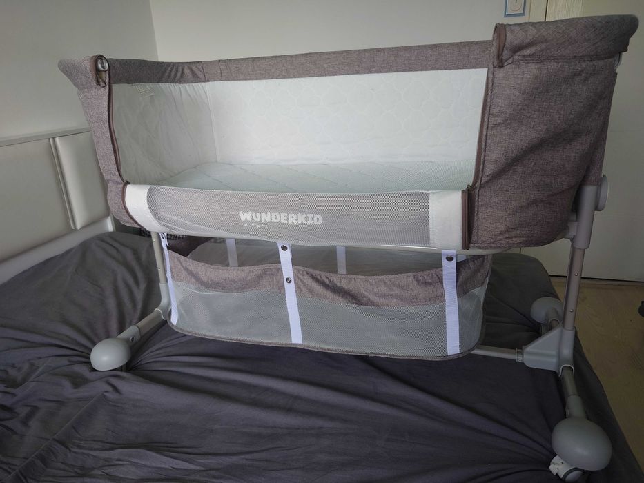 Бебешко легло 2in1 co-sleeper Wunderkid - Sweet Dreams, Бежов