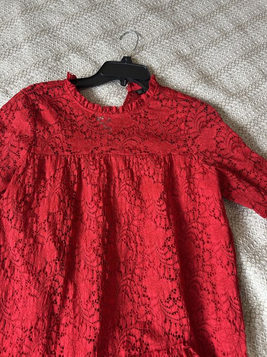 Червена мини рокля Zara