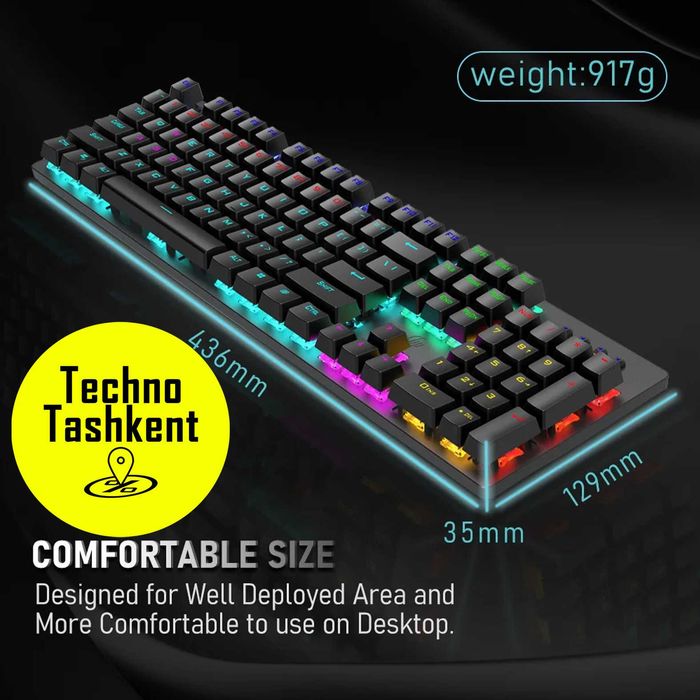 Механическая игровая Клавиатура HP GK100F с RGB подсветкой (Garantiya)