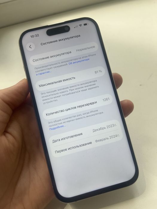 Iphone 15 pro 256гб 81%