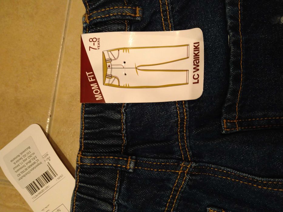 Дънки 7-8 г. Mom fit