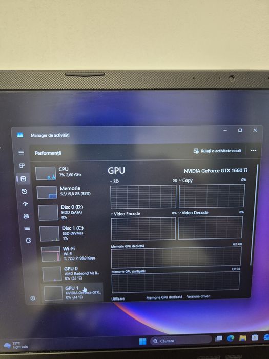 Laptop Asus TUF Gaming Ryzen 7 3750H, GTX 1660TI 6Gb , RAM 16Gb