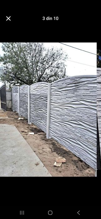 Vand gard din beton pretul este pe metrul liniar