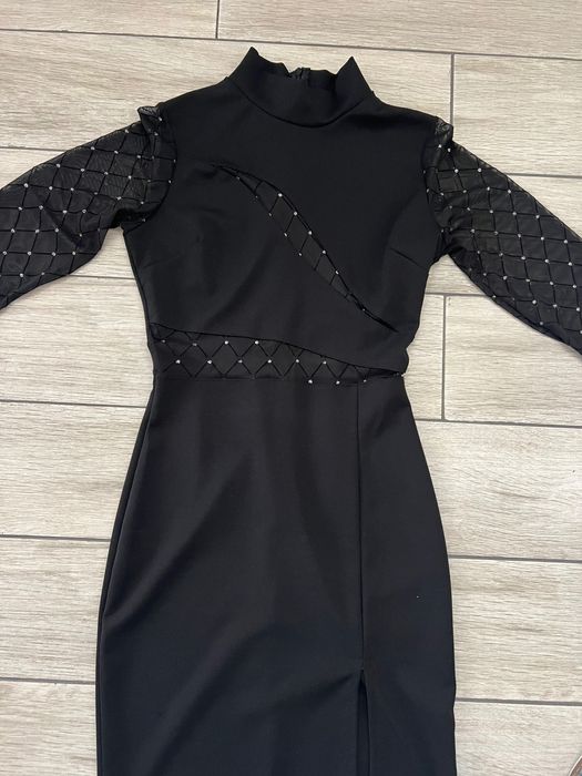 Елегантна черна официална рокля