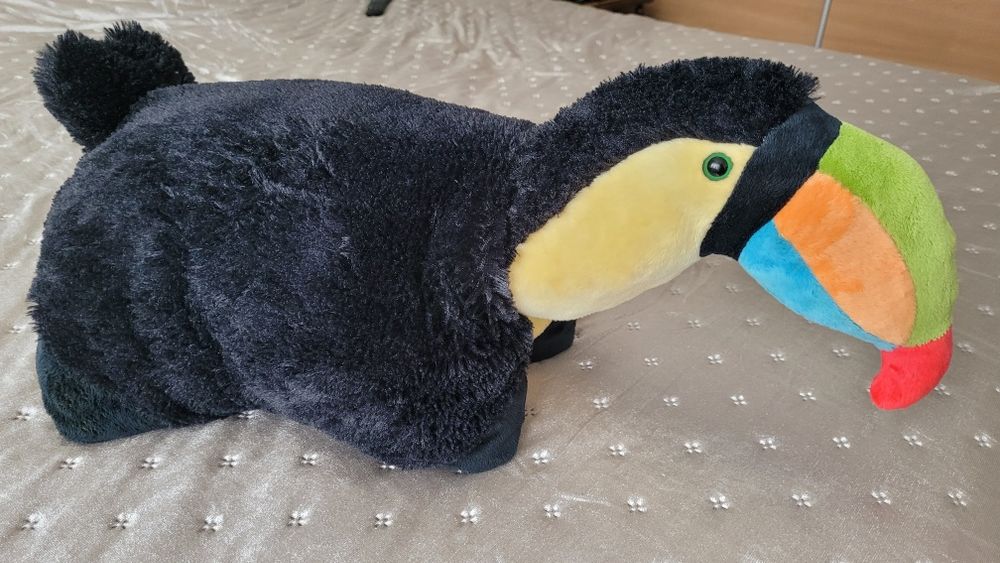 Jucărie pernă plush copii 50 cm Tucan