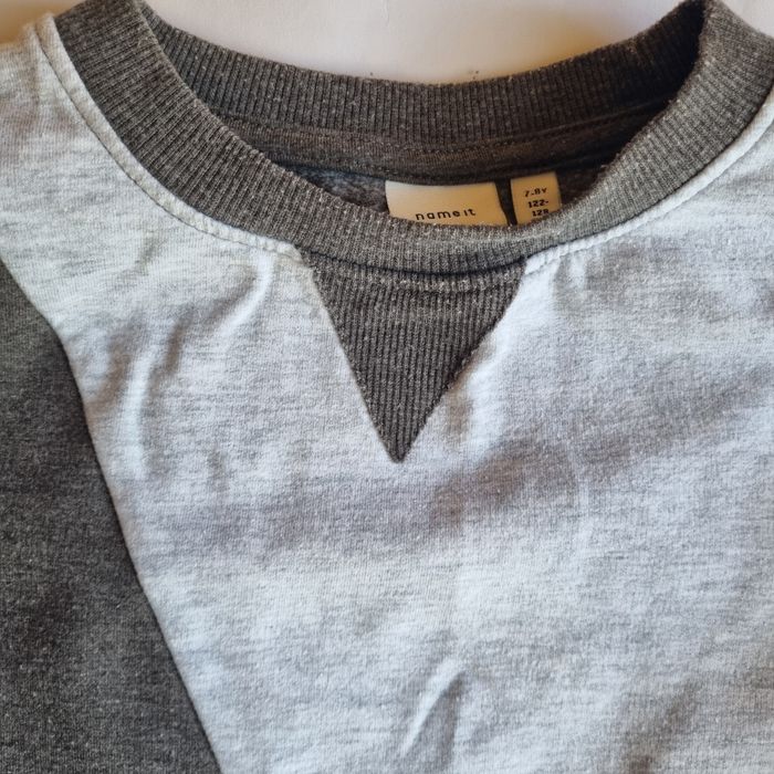 Спортно долнище Next в син цвят и блуза Name it, многоцветна, 122-128