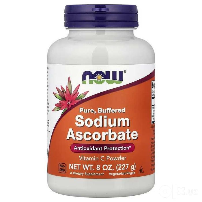 NOW Foods Sodium Ascorbate Powder порошок аскорбата натрия 227 г