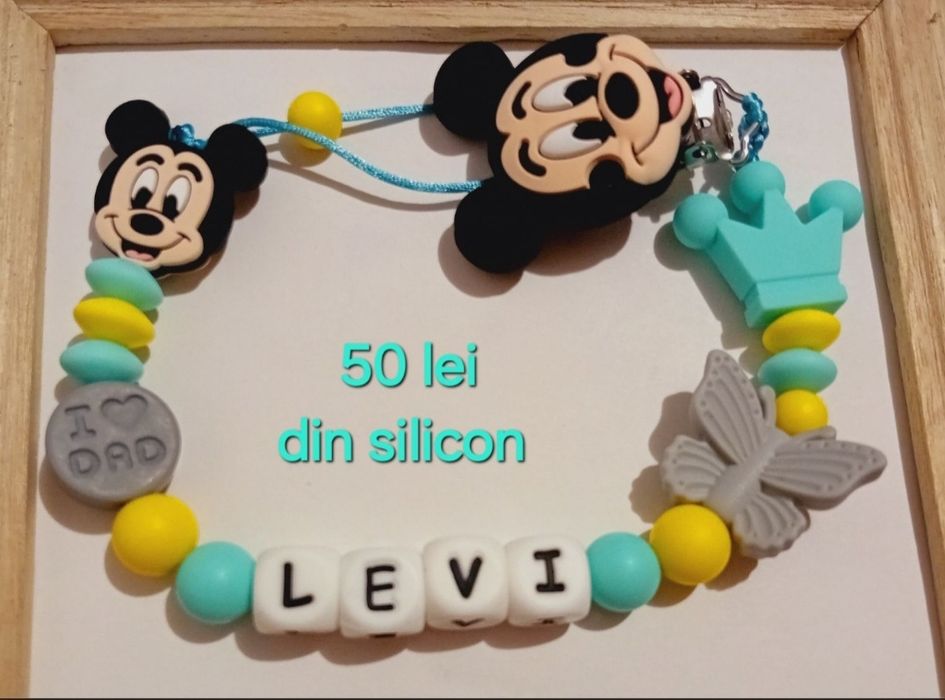 Lănțișoare de suzeta din silicon alimentar non toxic pentru copii