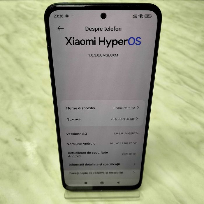 Telefon Xiaomi Redmi Note 12 128GB Negru variante 4G si 5G Zeus Amanet