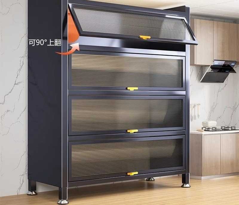 Буфет с витражами, Минималистичный шкаф, qulay javon oshxonada tartib