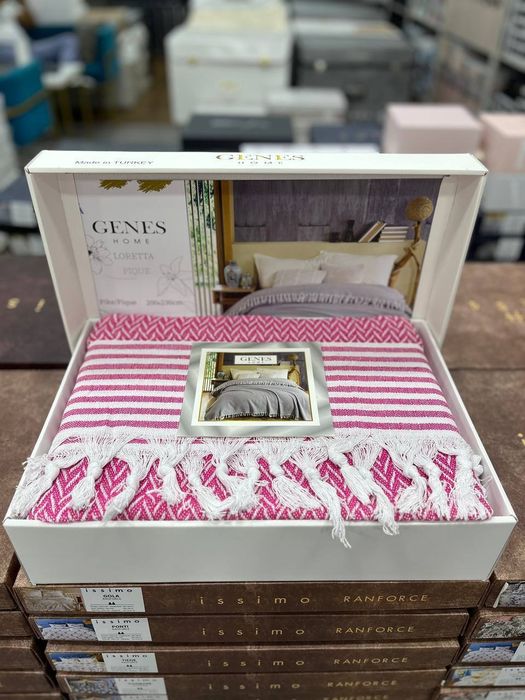 Турецкий плед в подарочной сумке