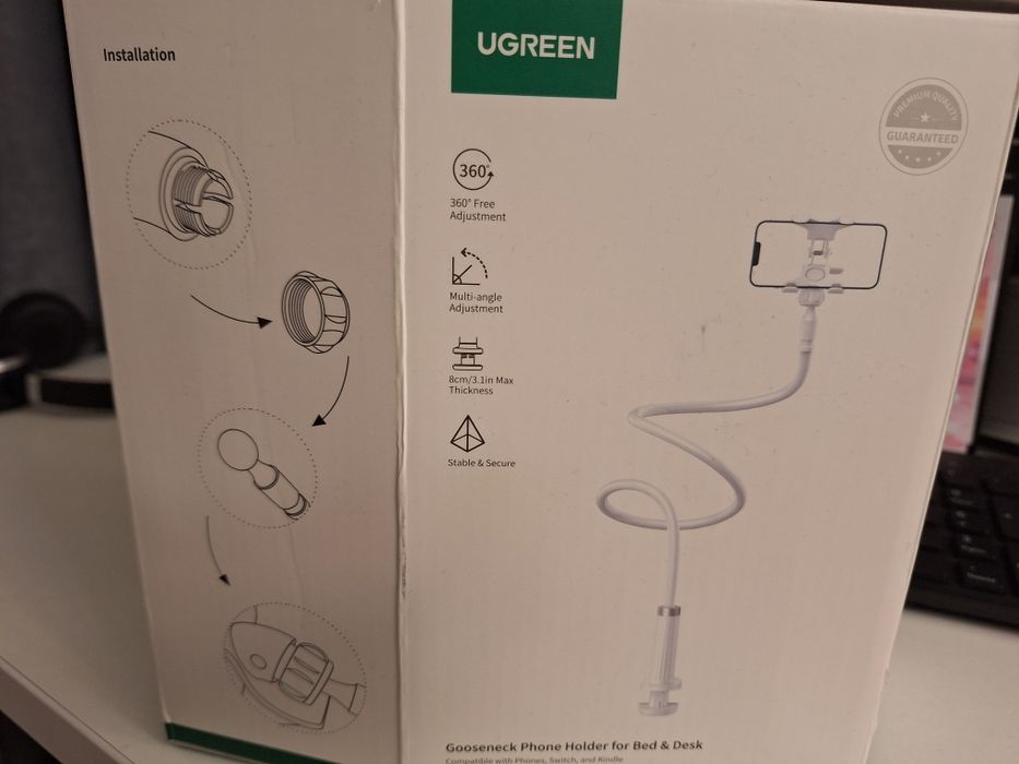 Стойка за телефон/таблет ugreen lp113 бяла