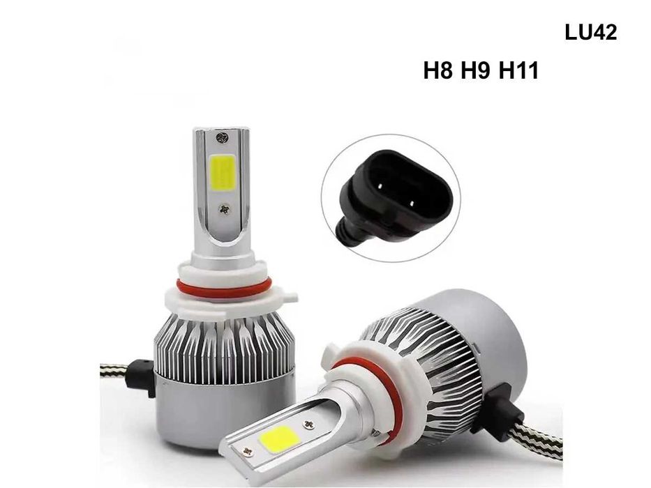 Becuri auto faruri LED H8 H9 H11 Seria C6 puternica lumina lumini