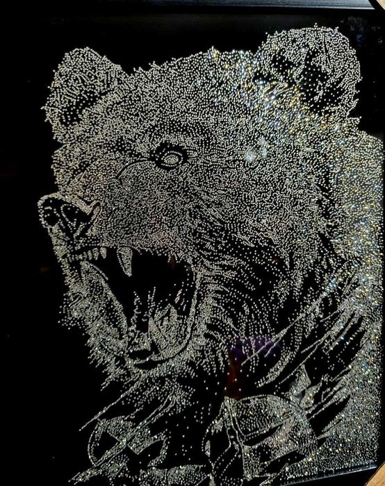 Картина интерьерная. Картина из страз.