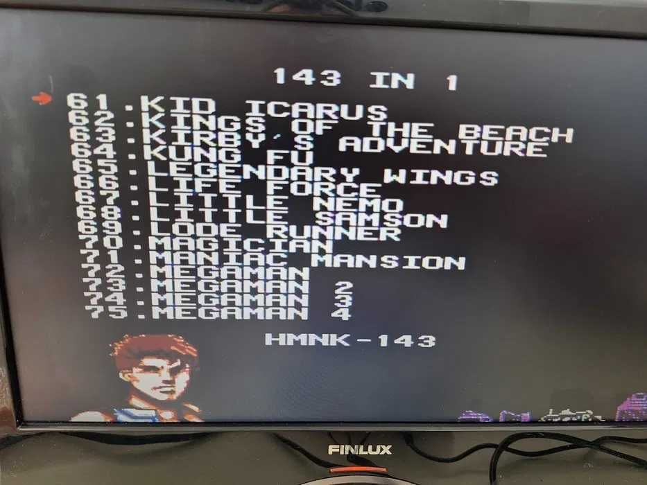 143 in 1, Caseta discheta clasica cu jocuri pentru consola TV, NES