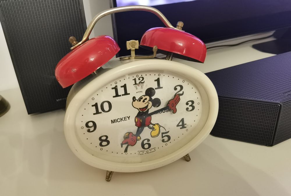 Ceas Birou Avronel Mickey Mouse rar!