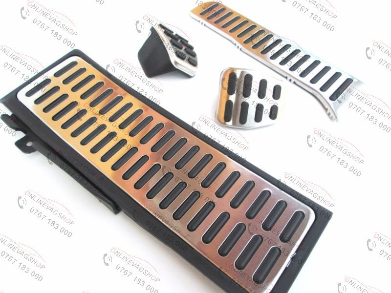 Pedale Inox + footrest pentru VW Golf 5 Jetta, Tiguan, Eos