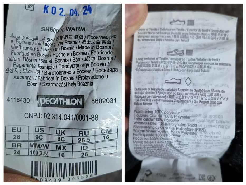 Cizme Premium Quechua SH500 X-Warm Impermeabile Copii - 26