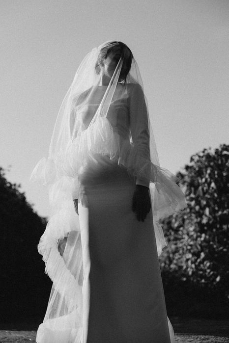 Свадебная фата в пол