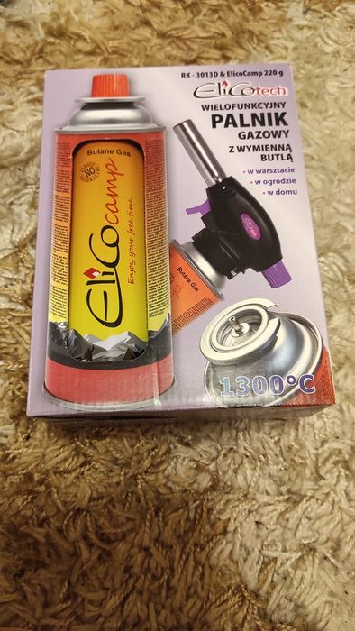 Преносима газова горелка със пезо кристал и сменяеми балони!