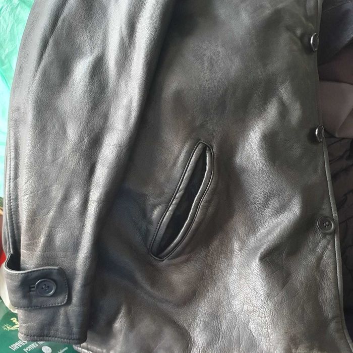 Geacă piele îmblănită, XL