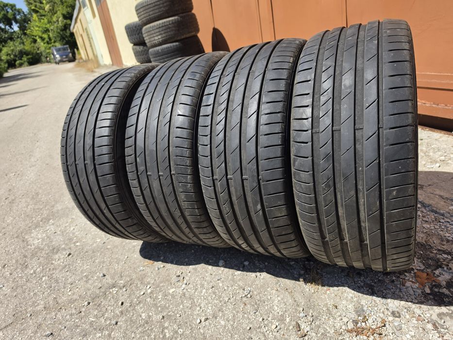 4 бр. летни гуми 255/45/18 Kumho DOT 4118 2x5,5-6 mm 2x4-4,5 mm