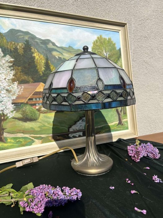 Красива ретро нощна лампа Tiffany в отлично състояние