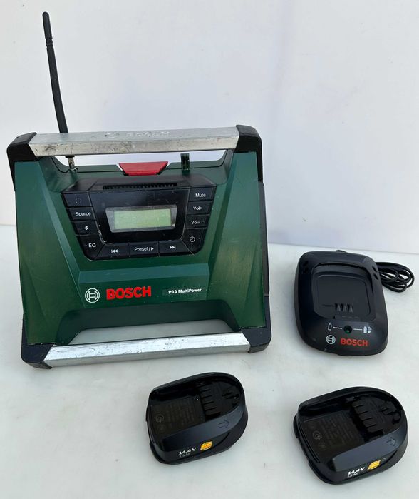 Bosch PRA Mulipower - Акумулаторно радио с bluetooth 2 батерии и зарядно