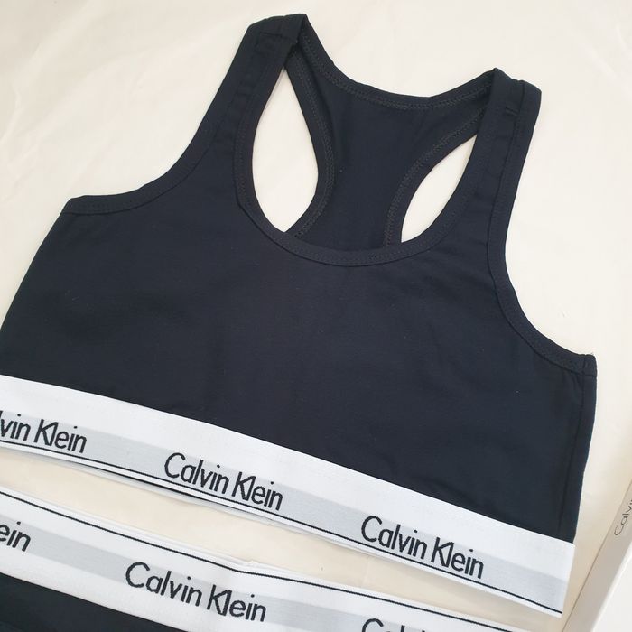 Set bustiera si chilot CK Negru, S