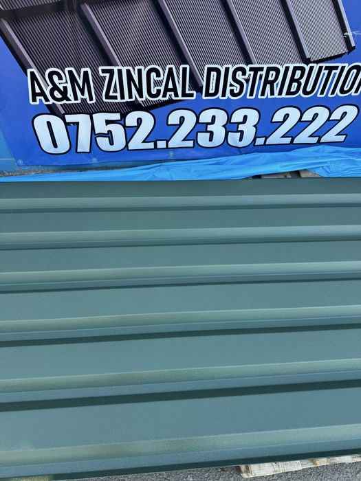 Tablă Cutată 0,5mm Verde MAT RAL 6005 Gard Fațadă T35 lungime 4m 6m