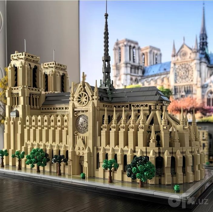 Конструктор лего Notre dame de Paris, лего архитектура