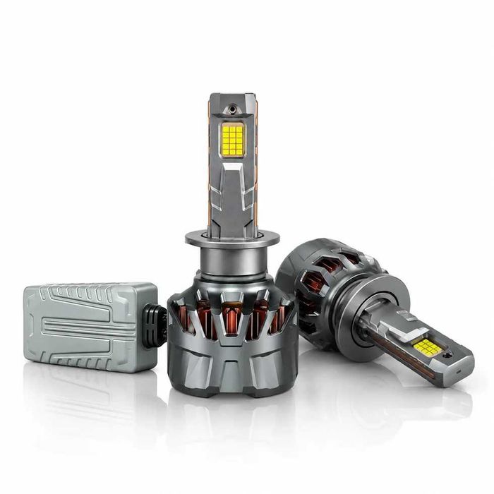 LED крушки H1 100W 6000K 16000lm 12-24V 2 ГОДИНИ ГАРАНЦИЯ