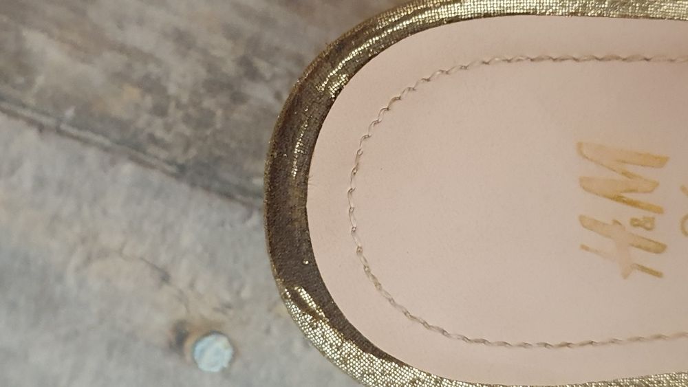 Sandale H&M aurii 36