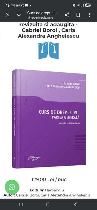 Vand carți de drept in format pdf