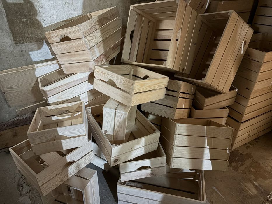 Разпродажба – първокачествени ръчно изработени дървени щайги