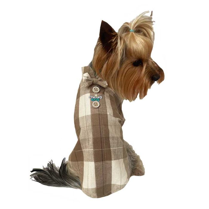 Кучешка риза Ризи за кучета Риза за куче Официални кучешки дрехи