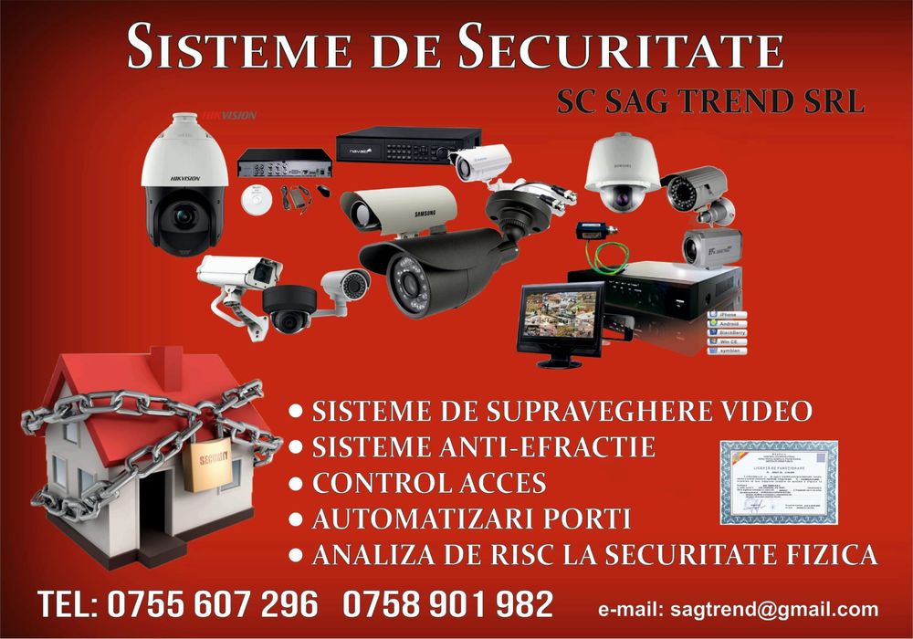 Camere video , Interfoane ,Automatizări Porti