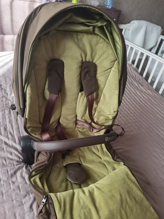 Cybex Priam 4 зимен чувал  и тапицерия Khaki Green