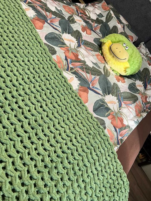 Пухкави плетени одеяла Ализе ръчна изработка, идеален подарък за бебе