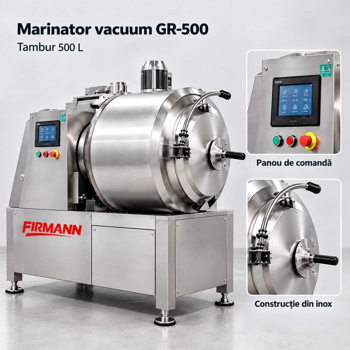 Firmann - Tumbler vacuum/ Aparat de marinat sub vid 500 litri