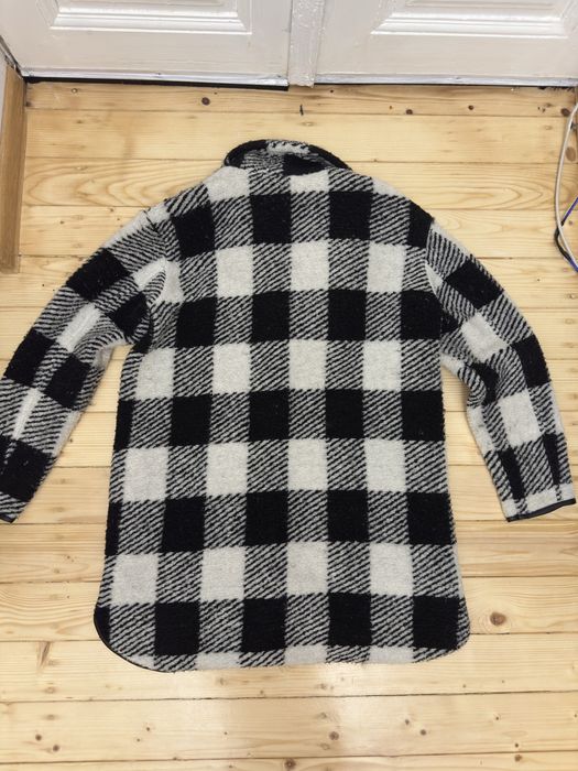 Palton de lana, Opus, marimea S, gri cu negru